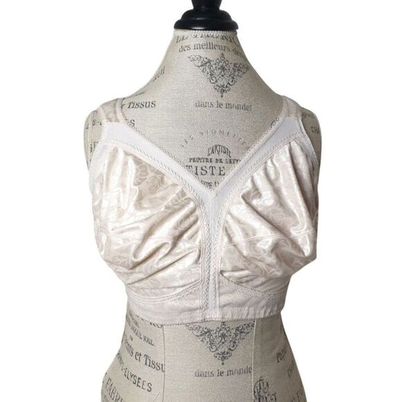 Playtex 18 Hour Bra 40G Cream Ultimate Shoulder Comfort Wirefree Wide Strap 4693 - Picture 4 of 9